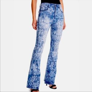 AFRM flare studded jeans. Size 28.